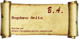 Bogdanu Anita névjegykártya